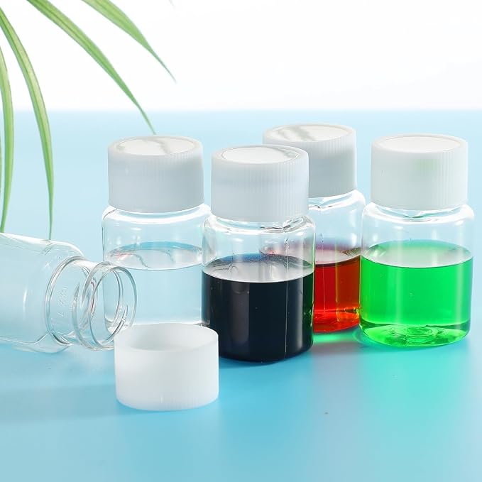 Didiseaon 10-Pack Pet Travel Bottles Refillable Liquid Containers for Soap Lotion Shampoo Body Wash Portable Toiletries Dispensers for Camping Trips Countertop Use