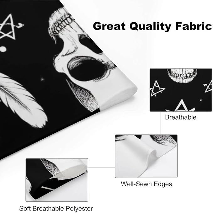 Portable Adjustable Goth Raven Crow Skull Moon Star Gothic Witch Magic Spirit Board Triangle Dog Scarf, Lightweight and Comfortable Pet Daily Accessories for Casual Daily Use