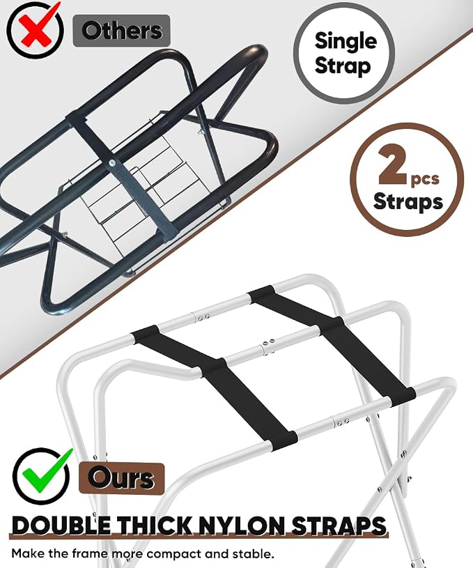 Queension Foldable Saddle Rack with Bottom Storage for Horse Stable, White | Portable Horse Saddle Stand for English & Western Saddles, Saddle Pad Rack for Horse tack, Horses Blanket