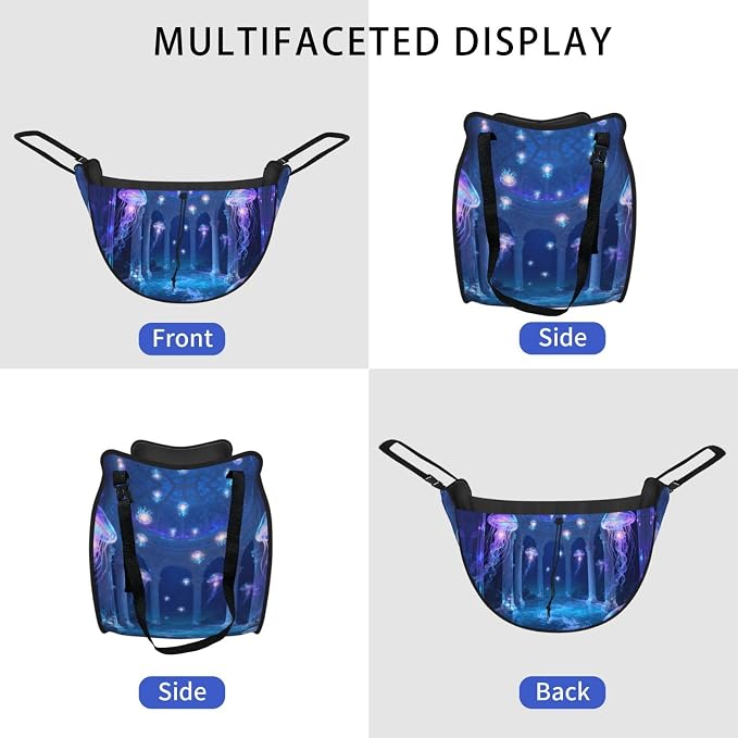 Jellyfish Palace Car Seat Organizer-Backseat Storage Bag for Travel | Waterproof Durable. Holds Snacks Gear Essentials. Fits Most Cars.