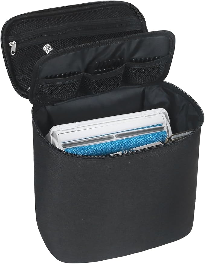 Meiiy Pet Grooming Bag, Dog Cat Grooming Supplies Organizer Bag Pet Hair Removal Trimming Cleaning Tool Kit Storage Bag (Black)