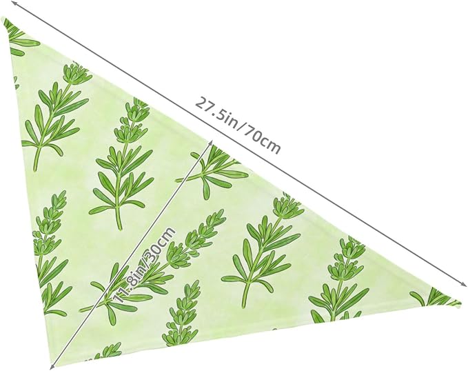 Sage Green Dog Bandana,Adjustable Triangle Bibs Dogs Scarf,Puppy Neckerchief Dog Cat Bib for Spring Summer (Grass Green)