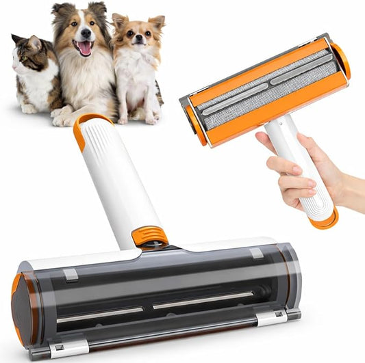 Pet Hair Remover for Furniture, Reusable Pet Hair Removal Tool, Self Cleaning Fur Remover for Couch, Carpet, Rugs, Bedding & Car Seats, Dog & Cat Hair Remover
