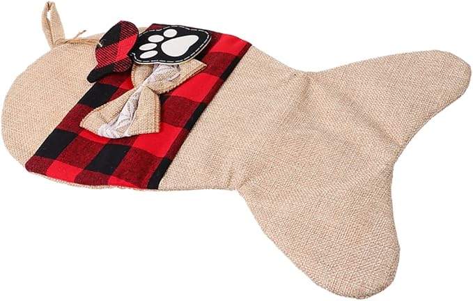 Gogogmee 1pc Christmas Pouch Storage Bag for Pets Festive Stockings Pouch Lovely Design Holiday Decoration for Christmas Parties and Home Decor