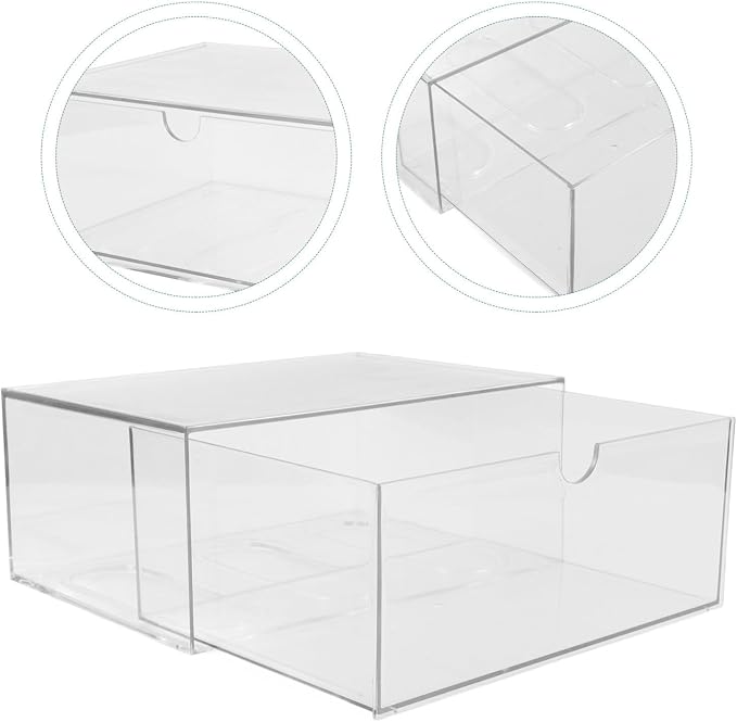 Portable Desktop Drawer Organizer Box with Pet Material, Simple Appearance, Organizes Items and Keeps Tidy for Office and Bathroom Use