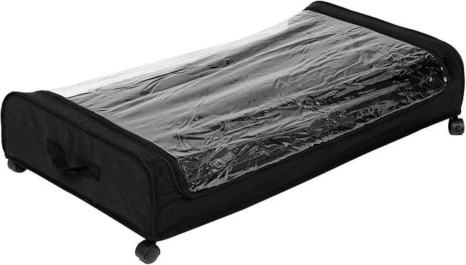 Angoily Bed Storage Container Wheels Pull-out Clothes Organizer for Bedroom Pet Toys and Shoes Space-saving Design for Tidy and Spacious Rooms