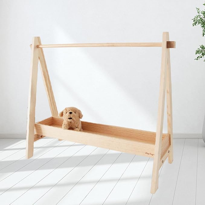 Pet Clothes Rack, Cat Wardrobe Simple Hanging Clothes Portable Storage Organizer