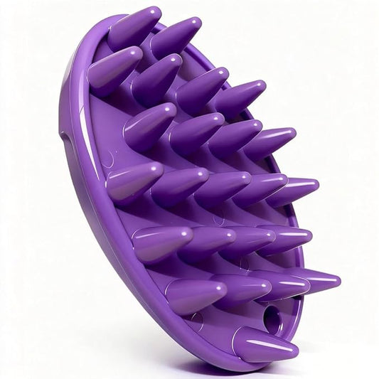 Silicone Dog Brush, Rubber Curry Brush with Long Pins for Short & Long Hair Dogs, Curry Comb Use Wet as Pet Bath Brush or Dry for Grooming Loose Hair