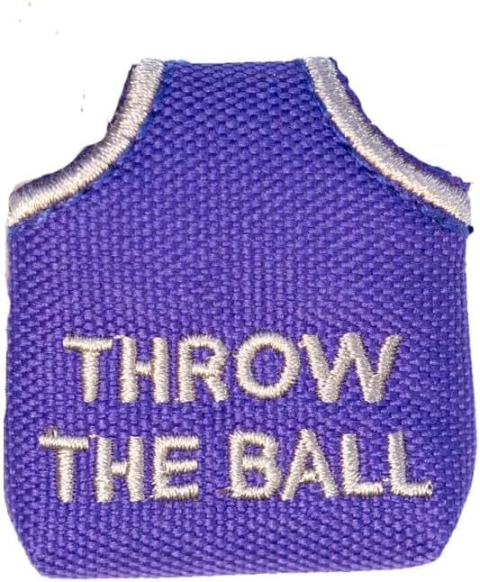 Woofhoof Dog Tag Silencer, Throw The Ball - Quiet Noisy Pet Tags - Fits Up to Four Pets IDs - Dog Tag Cover Protects Metal Pet IDs, Made of Durable Nylon, Universal Fit, Machine Washable