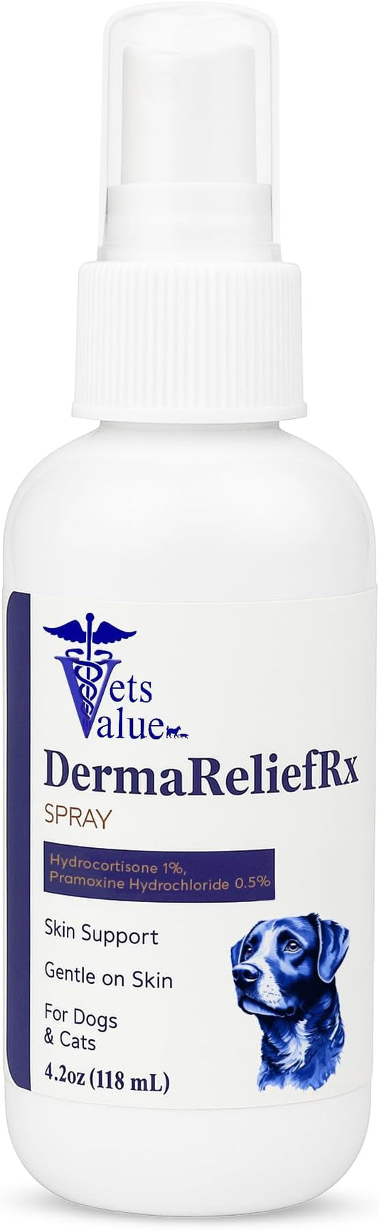 Itchy Skin and Irritation Spray for Dogs, Cats, and Horses – Fast-Absorbing Topical Spray for Temporary Relief – for External Use Only, 4.2 oz