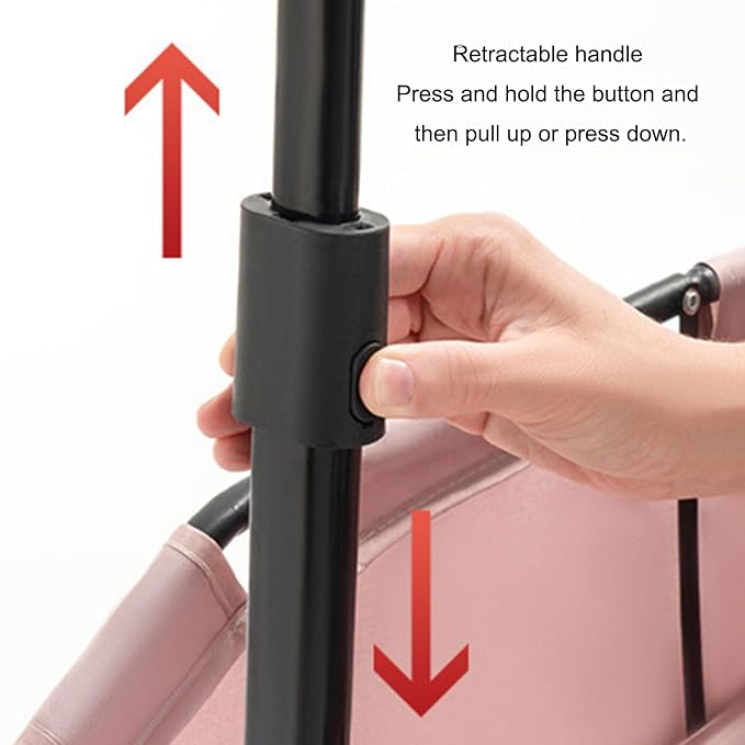 Portable Pet Carrier Frame for Small Pets Oxford Fabric Easy Storage Multi Use Small Strollers Portable Cats Compact Travel Cart Oxford Fabric Metal Frame Carrier