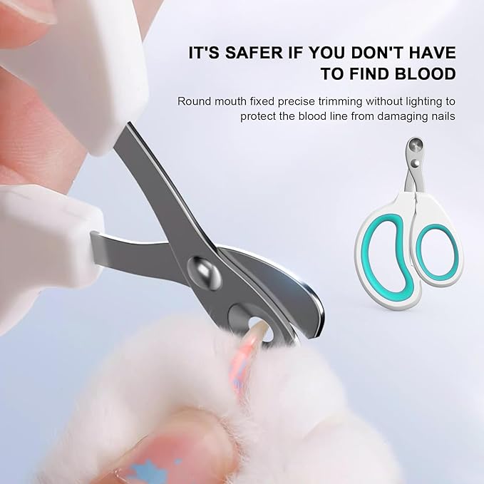 Aogeili Cat Specific Nail Clipper, Avoiding Excessive Cutting, Suitable for Beginners. It Can Also be Used for Small Animals Such as Birds, Hamsters, Rabbits, Hedgehogs, Ferrets, Guinea Pigs, Etc.