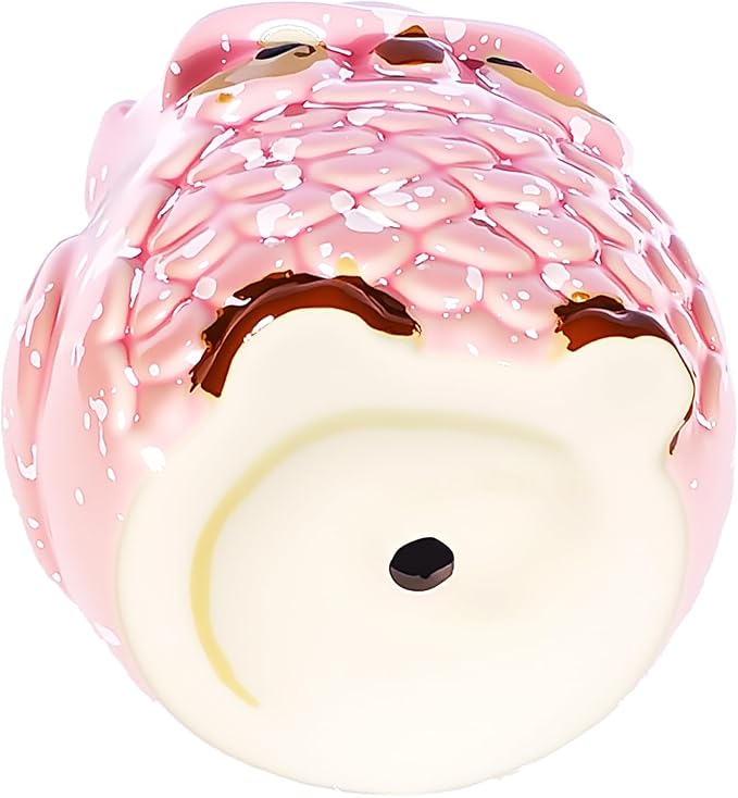 Ceramic Owl Shaped Pen Pencil Holder for Desk Decoration Accessories Owl Decor Makeup Brush Pen Cups Succulent Plant Pot Office School Ideal Gifts for Women, Mom or Birthdays