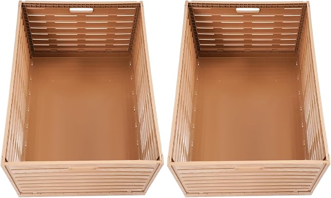Collapsible Rolling Crate on Wheels, Heavy Duty Foldable Storage Bin(2PCS) | 440lbs Capacity Plastic Furniture Moving Dolly Cart for Travel Shopping