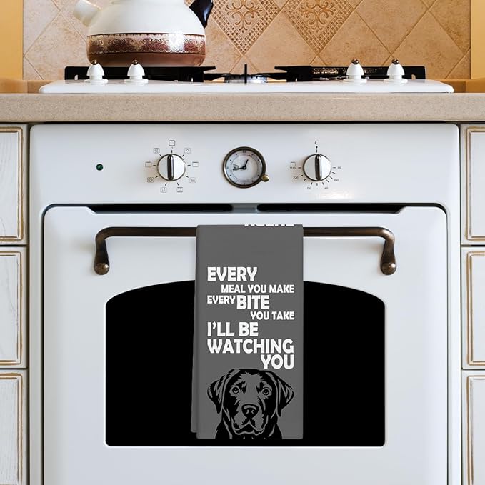 Every Meal You Make Kitchen Towels Dish Cloths, Funny Dog Decorative Hand Towel Drying Cloth for Bathroom Baking, Dog Lovers Gifts for Friend, Girls, 16x24 Inches -29