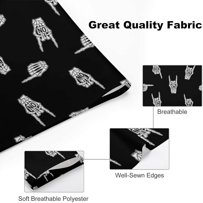 Soft and Lightweight Pet Fashion Scarves for Small, Medium, Large Dogs, Cats Heavy Metal Skull Rock Hand Wedding, Family Party, Casual Daily Use