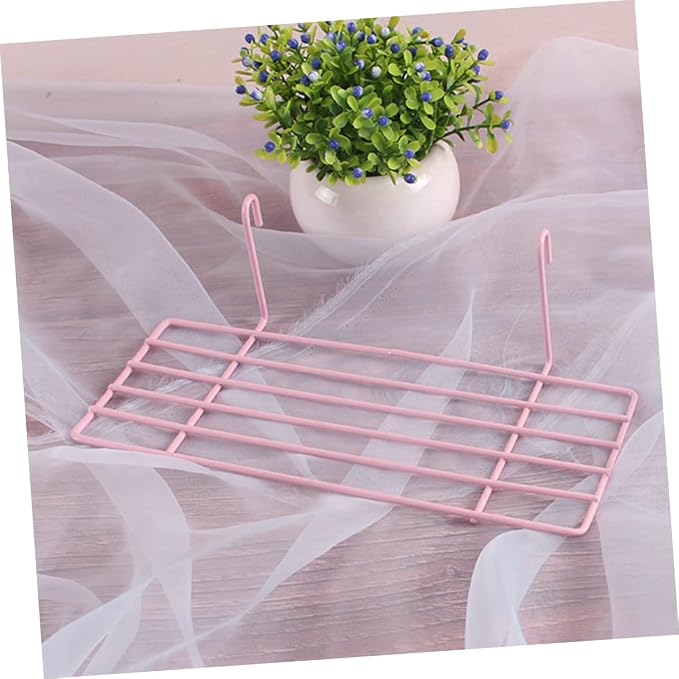 BESPORTBLE Wall Grid Bird Stand Hooks Iron Platform for Parrots Easy to Install Bird Cages and Wall Decor for Parakeet Accessories