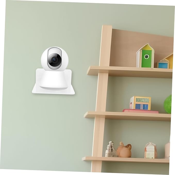 3pcs Monitor Wall Mount Shelf Security Camera Bracket for Easy Installation Nursery Space-Saving Router Holder for IP Cameras and Webcams