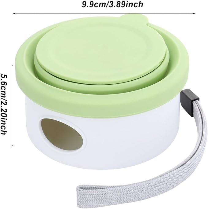Dog Water Bowl - Portable Pet Dish, Food Storage, Travel Feeding Accessory | Pet Travel Bowl - On The Go Feeding for Dogs | Lightweight Fabric, Water Container, Food Storage Pouch for Trips