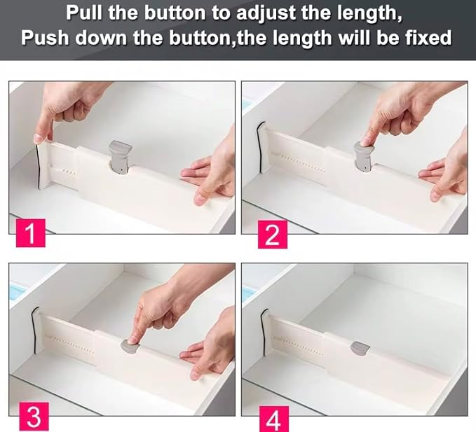 5-Pack Adjustable Drawer Dividers: The Ultimate Clutter-Free Solution