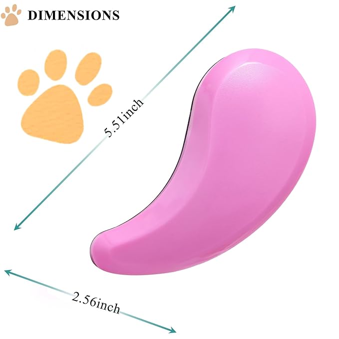 Small Dog Brush, Soft Pet Grooming Brush for Shih Tzus, Yorkies, Maltipoos, Maltese, Puppy Massaging Hair Brush, Cat Brush, for Small Animals Rabbits of All Hair Types (Pink)