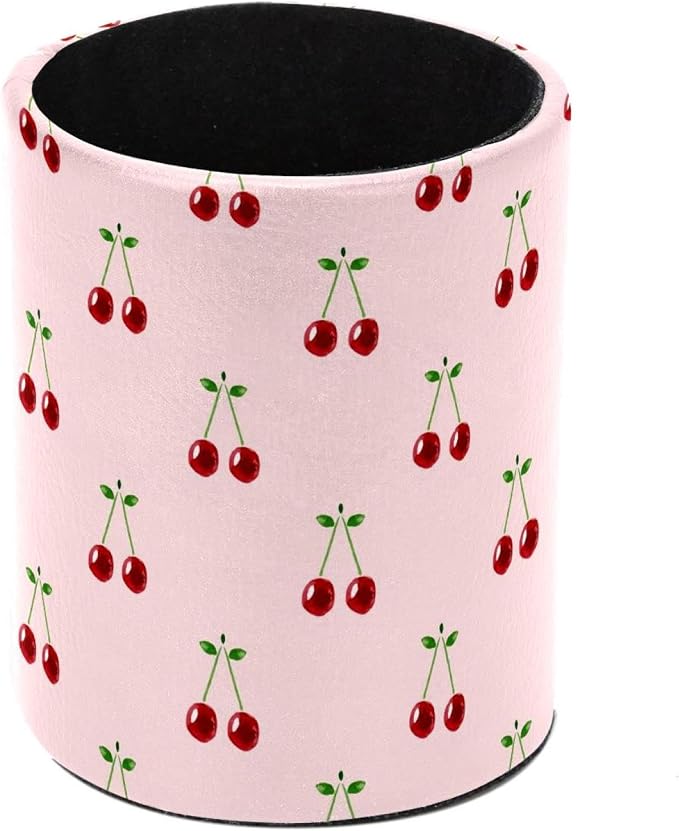 Pen Holder for Desk, Cherry Pencil Holder, Cup Holder for Desk Office, Pen Organizer