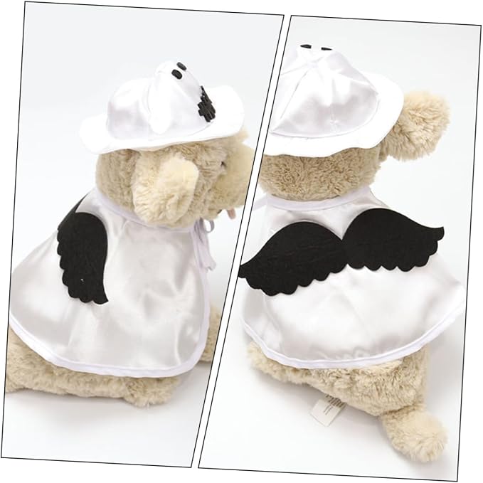 Totority 1set Halloween Pet Costume Cape Hat for Dogs Cats Lightweight Chic Design for Parties Halloween Christmas Apparel for Pets to Stand