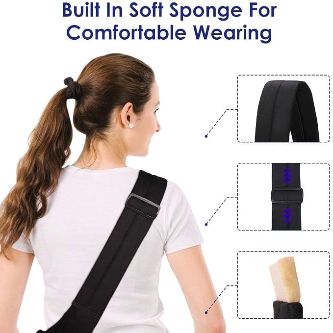 Lukovee Pet Sling, Puppy Small Pet Cat Carrier with Safety Hook | Hands-Free,Padded Strap, Breathable, Adjustable, Storage Pocket, Tote Bag Shoulder Bag with Front Pocket (BN,M)