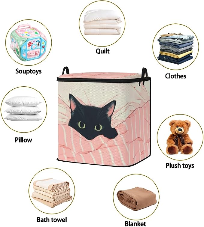 2pcs blanket storage bag for under bed,closet organizers 95L | clothing sweater sheet bedding comforter duvet quilt pillow toy storage bags with lids,dorm room essentials for containers