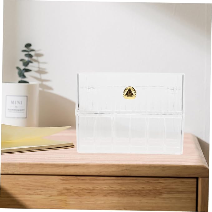Cosmetics Storage Box Makeup Organizer Lid Lipstick Holder Lip-gloss Organizers Nail Polish Storage