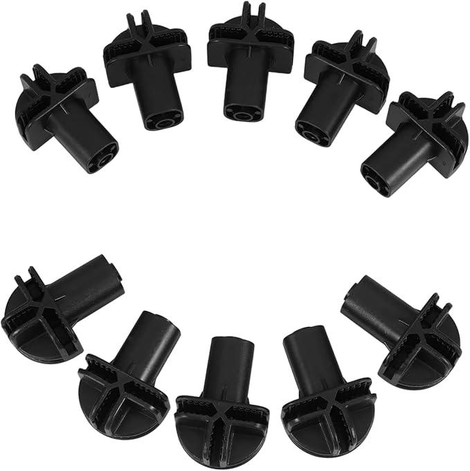 10pcs Plastic Connector Wheels for Cat Cages Universal Clip-on Replacement Casters for Closet Organizers and Storage Units Sturdy Wheel Attachments for PET Crates