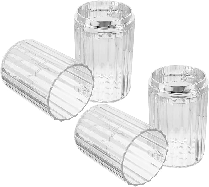 Zerodeko 2pcs Portable Toothbrush Holder for Suitcase and Toothpaste Container with Lightweight Pet and Abs Material, Easy Cleaning Design, Safe Storage for Business Trips and School Use