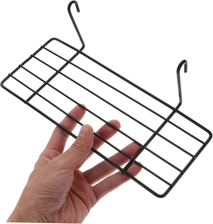 Hemobllo 3pcs Iron Frame Shelf for Pet Parrots Hanging Perch Stand Easy Wall Installation Multi-functional Display for Plants and Bird Accessories Black