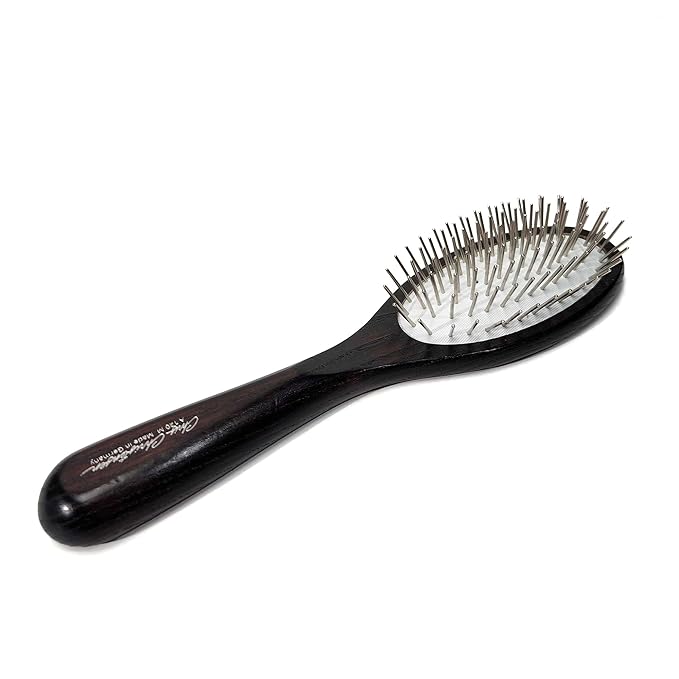 Chris Christensen Dog Brush, 20 mm. Ice Slip Max Dematting Pin Brush, Specialty Brushes, Groom Like a Professional, Remove Tough Mats and Tangles, Rounded and Grounded Pins, Doesn't Pull Coat, Large