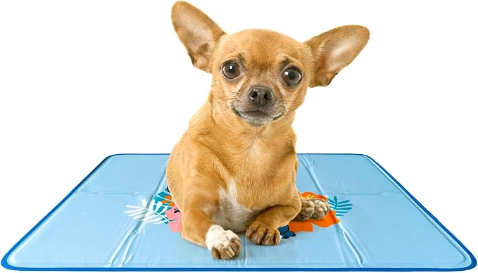 The Green Pet Shop Cool Pet Pad - Extra Small, Disney’s Stitch - Self-Cooling, Pressure Activated Mat for Dogs & Cats from 0-8 lbs - Non-Toxic Gel, No Water Needed