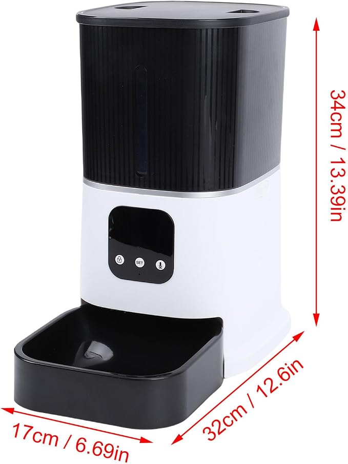Omabeta Automatic Cat Feeder Smart Large 6L Capacity Timed Pet Dispenser