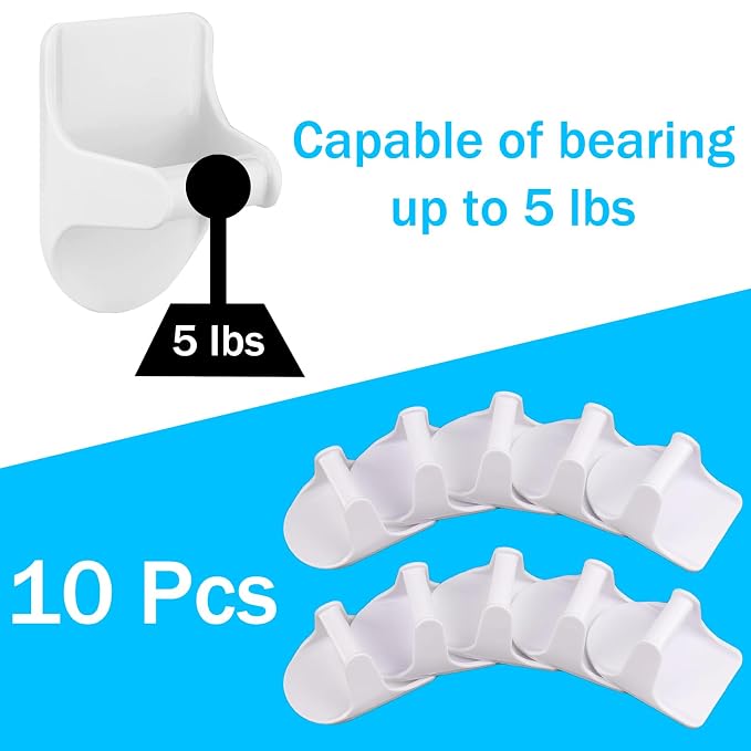 Spray Bottle Hangers - Mist Bottle Hooks for Clinic, Dental Offices, Pet Center, School, Wall-Mount, 10 Pcs