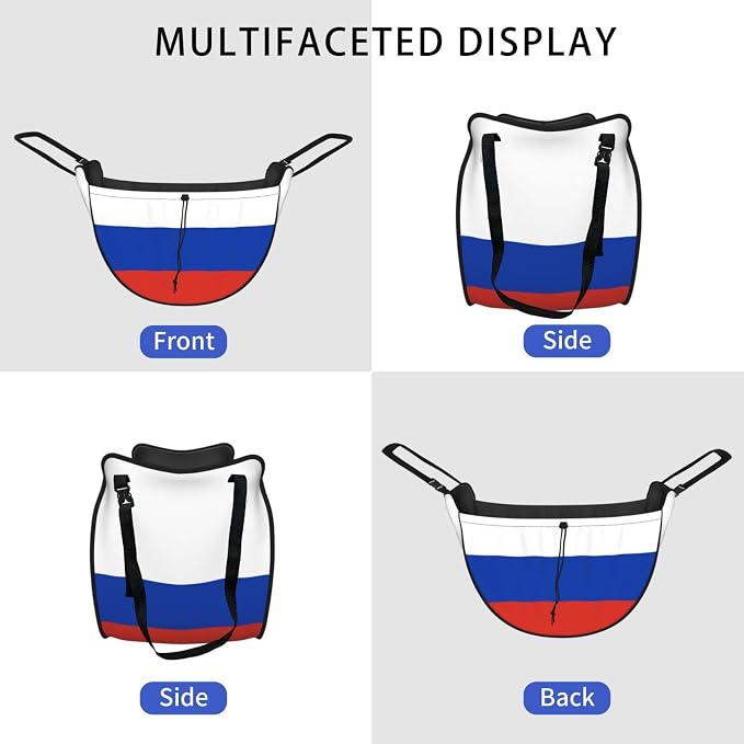 Russian Flag Car Seat Organizer-Backseat Storage Bag for Travel | Waterproof Durable. Holds Snacks Gear Essentials. Fits Most Cars.
