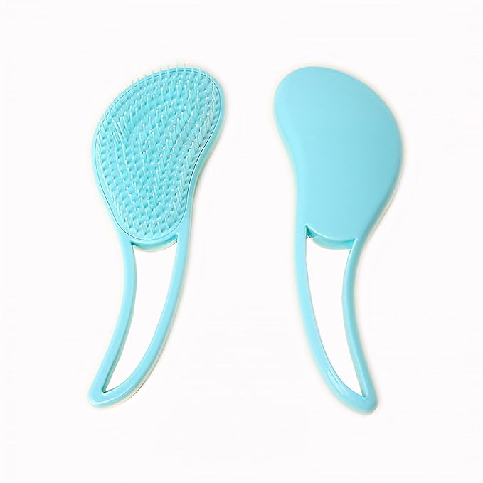 Dog Grooming Brush, Soft Puppy Massage Brush, Pet Hair Bathing Brush Comb, Hangable Grooming Tool for Poodles, Teddy, Yorkies, Maltese, Shih Tzu, Chihuahua (Mint Green)