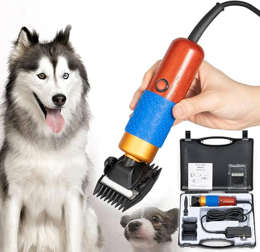 KPfaster 10ft Sheep Shears, with Plug & 2 Blades 200W Electric Clippers Animal Shave Grooming Farm for Dogs Cat Goat Alpaca, Llamas, Angora Rabbits Shearing Hand Piece Cutter Livestock Pet Supplies