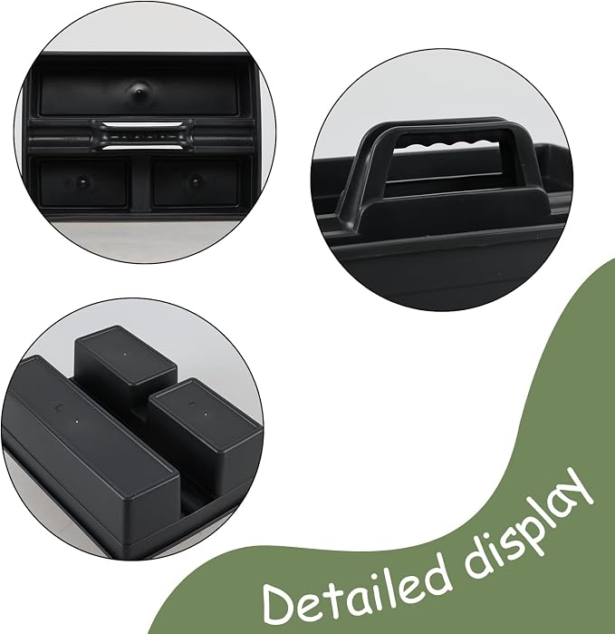 6 Packs Cleaning Tool Caddy with Handle, Plastic Cleaning Caddy | 3 Compartment Carry Caddy for Cleaning Products