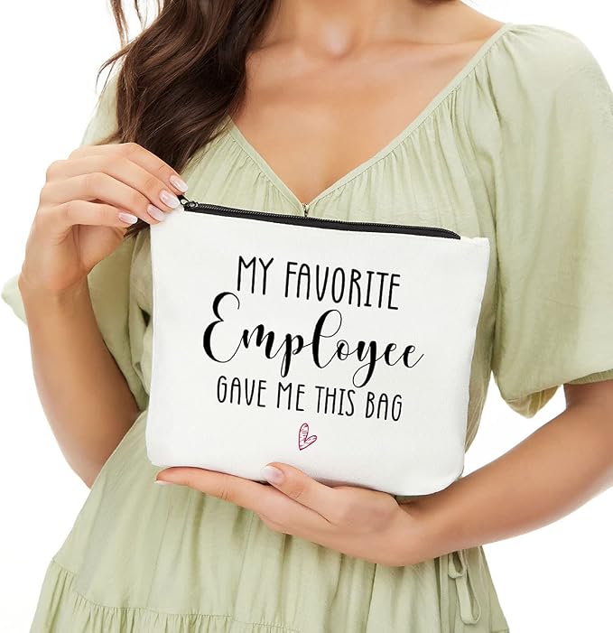 Funny Boss Lady Gifts Makeup Bag, Bosses Appreciation Gifts Cosmetic Bag | Travel Toiletry Bags Zipper Pouch, Boss Day Christmas Retirement Birthday Gift for Women Leader Coworkers Supervisor Manager