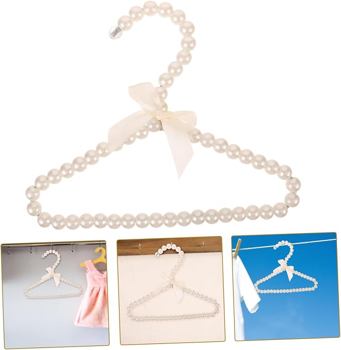 Fake Pet Clothes Rack Hanger for Dog and Cat Clothes Hanging Organizer Beige for Closet Travel Practical Multi-Functional Design for Pet Apparel