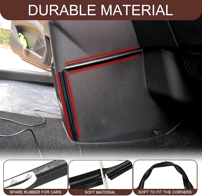 4PCS Car Concealed Wire Cover, Car Cable Management, Automotive Power Cord Cover Adhesive Cable Hidden Protector, PVC Auto Split Sleeving Wire Cord Organizer for USB, Audio and Video Line