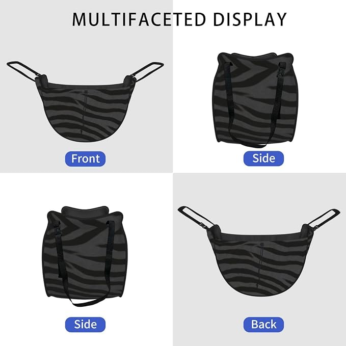 Dark Tiger Stripe Car Seat Organizer-Backseat Storage Bag for Travel | Waterproof Durable. Holds Snacks Gear Essentials. Fits Most Cars.