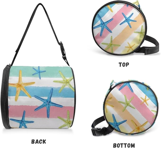 Modern Kitchen Bathroom Hanging Toilet Paper Starfish Stripes Tissue Holder Wall Mounted Tissue Towel Roll Holder with Adjustable Strap Easy Installation