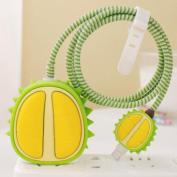 ZOSTLAND 5 in 1 DIY 18W 20W Heart Shape Protector Data Cable USB Charger Line Earphone Wire Saver Organizer Compatible with iPhone 11 12 13 14 15 Pro Max