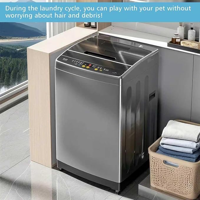 Pet Hair Remover for Laundry,Lint Catcher for Washing Machine, 2026 Upgraded Floating Hair Filter Mesh Removal, Cat and Dog Hair Washing Machine Catcher; (Mixed Color 3 Pack)