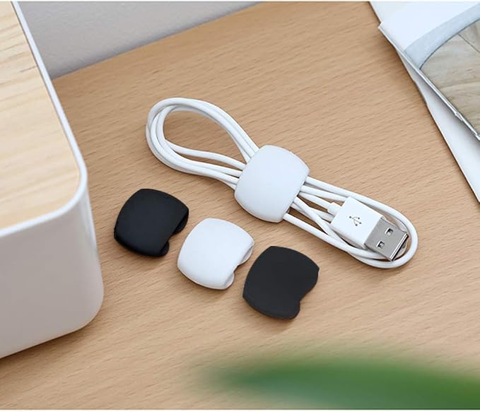 36 PCS Cable Protectors for iPhone iPad Charger End Cord Savers with 2 Desk Cable Clips, VIWIEU Spiral USB Wire Protector for Headphone MacBook Laptop Earphone Cell Phone Cute Cable Wrap Accessories