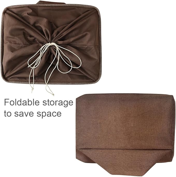 Organization and Storage for Organizing - Extra Jumbo 3 Pack 20.5x15.7x13.8 inch Fabric Storage Bin for Shelves, Storage cubes for Decorative Shoes Towel Blanket Closet (Brown)
